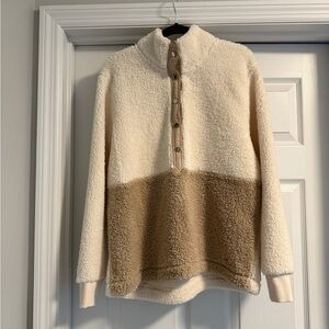 Calvin Klein Cream Sherpa Jacket